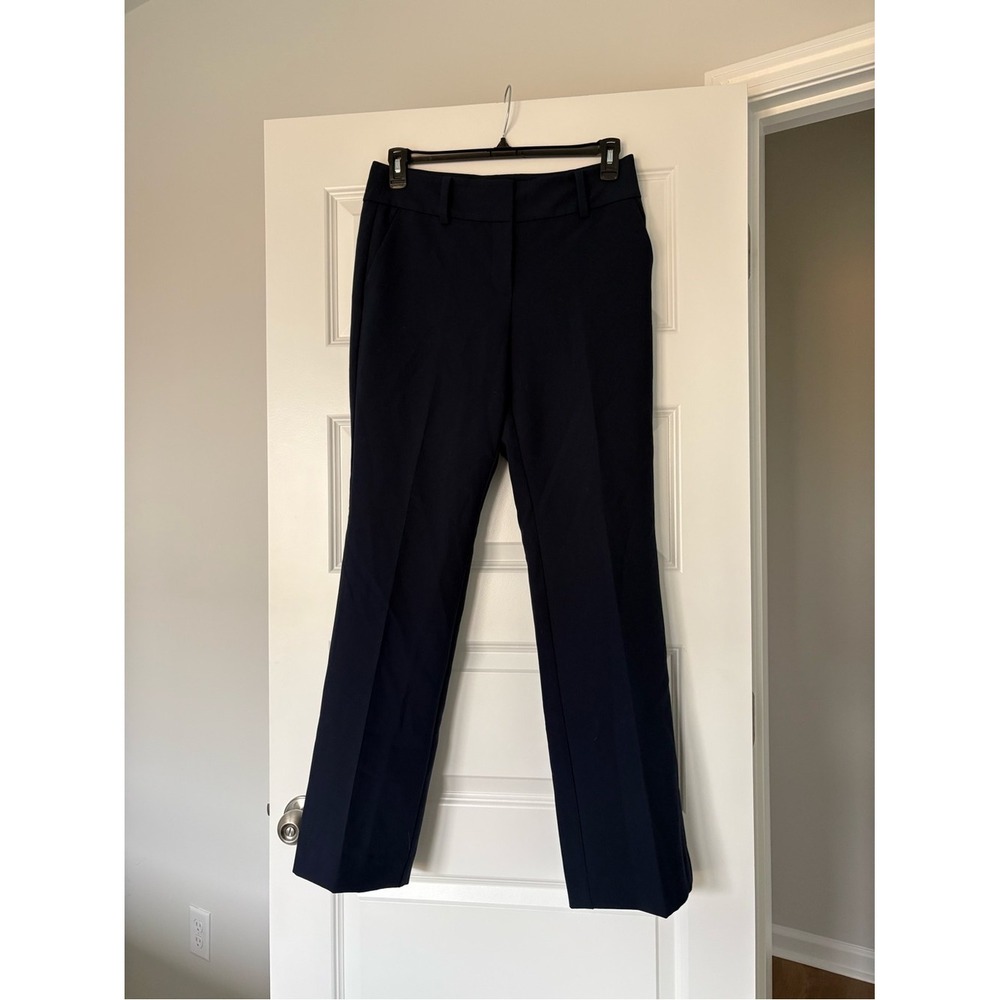 Ann Taylor Navy Dress Pants Women's Straight-Leg Size 6